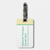 Der Assistent für OZ™-Logos Gepäckanhänger (Rückseite vertikal)