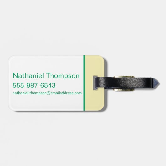 Der Assistent für OZ™-Logos Gepäckanhänger (Rückseite horizontal)