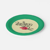 Der Assistent für OZ™-Logos Pappteller (Schrägansicht)