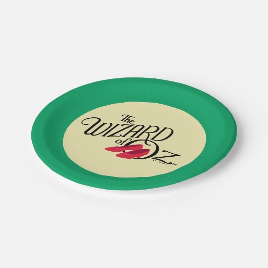 Der Assistent für OZ™-Logos Pappteller (Schrägansicht)