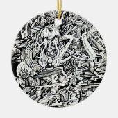 Der Assistent oder eine freigegebene Konfiguration Keramik Ornament (Vorne)