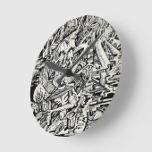 Der Assistent oder eine freigegebene Konfiguration Runde Wanduhr (Winkel)