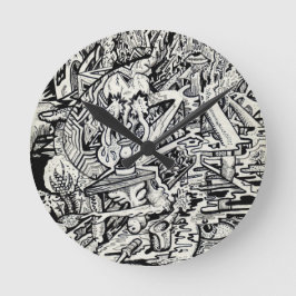 Der Assistent oder eine freigegebene Konfiguration Runde Wanduhr