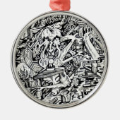 Der Assistent oder eine freigegebene Konfiguration Silbernes Ornament (Vorne)