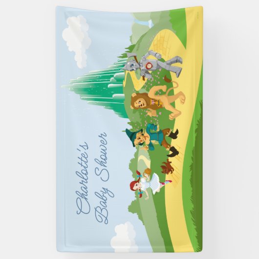 Der Assistent von OZ™ | Babydusche Banner (Vertikal)