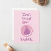 Der Assistent von OZ™ | Bebringe meine Blase nicht Mitteilungskarte (Vorderseite/Rückseite Beispiel)