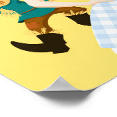 Der Assistent von OZ™ | Begrüßung zum ersten Gebur Poster (Ecke)