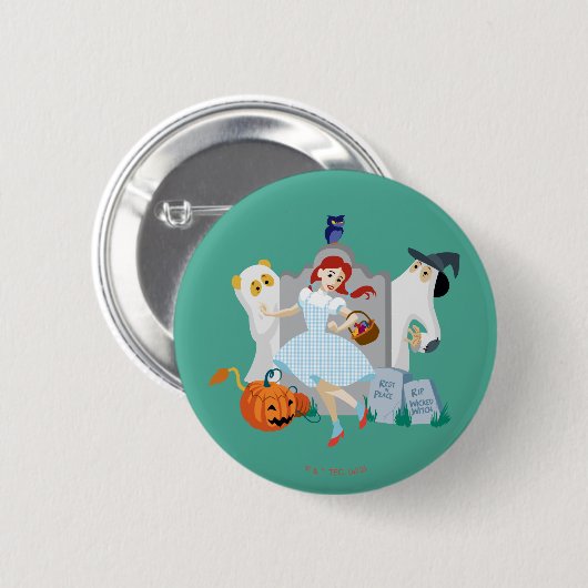 Der Assistent von OZ™ | Dorothy Halloween Happy Da Button (Vorne & Hinten)