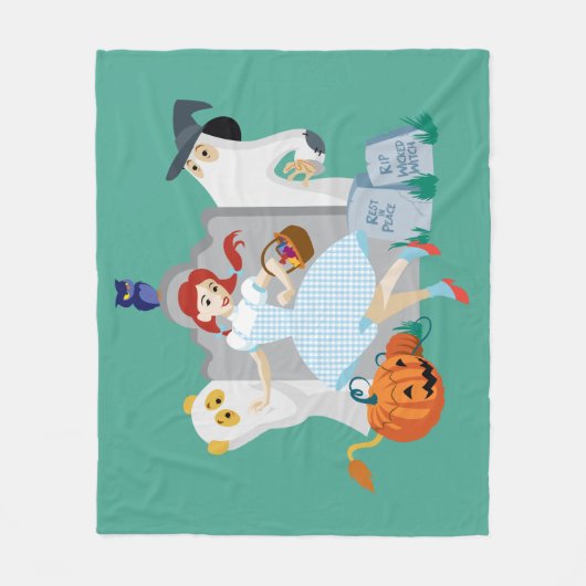 Der Assistent von OZ™ | Dorothy Halloween Happy Da Fleecedecke (Vorderseite)