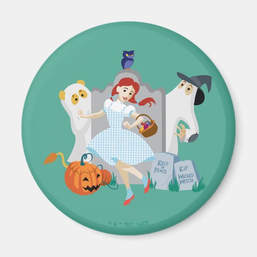 Der Assistent von OZ™ | Dorothy Halloween Happy Da Magnet (Vorne)