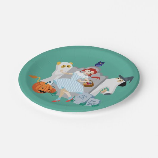 Der Assistent von OZ™ | Dorothy Halloween Happy Da Pappteller (Schrägansicht)