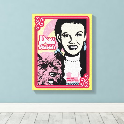 Der Assistent von OZ™ | Dorothy™ & Toto™ - Hundepe Leinwanddruck (Insitu (Holzboden))