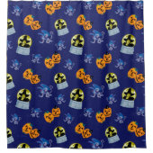 Der Assistent von OZ™ | Halloween-Hexenmuster Duschvorhang (Vorderseite)