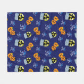 Der Assistent von OZ™ | Halloween-Hexenmuster Fleecedecke (Vorderseite (Horizontal))