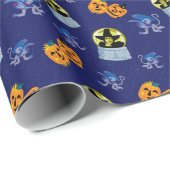 Der Assistent von OZ™ | Halloween-Hexenmuster Geschenkpapier (Rolleneckpunkt)