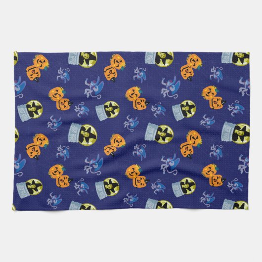 Der Assistent von OZ™ | Halloween-Hexenmuster Geschirrtuch (Horizontal)