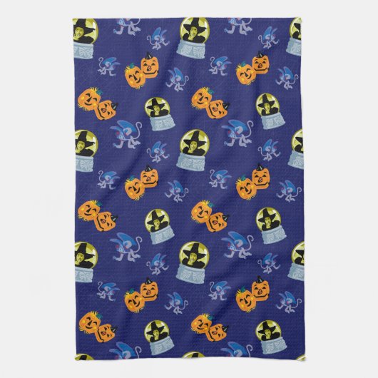 Der Assistent von OZ™ | Halloween-Hexenmuster Geschirrtuch (Vertikal)