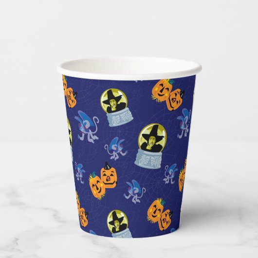 Der Assistent von OZ™ | Halloween-Hexenmuster Pappbecher (Rückseite)