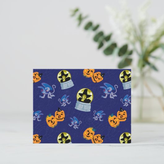 Der Assistent von OZ™ | Halloween-Hexenmuster Postkarte (Stehend Vorderseite)