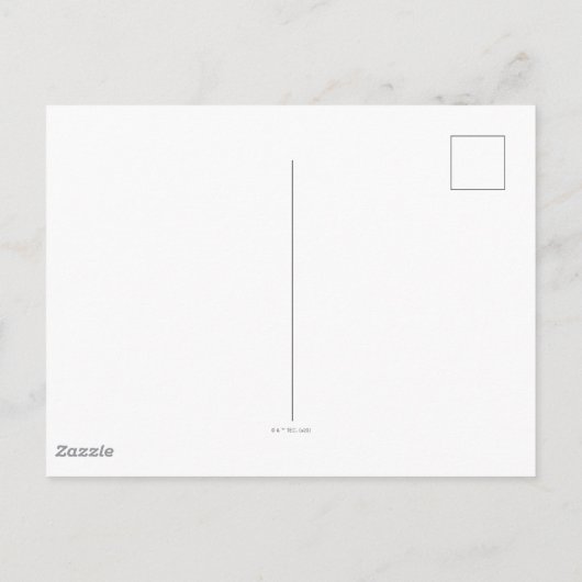 Der Assistent von OZ™ | Halloween-Hexenmuster Postkarte (Rückseite)