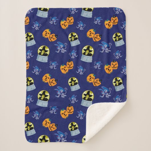 Der Assistent von OZ™ | Halloween-Hexenmuster Sherpadecke (Vorderseite)
