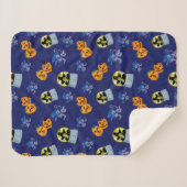 Der Assistent von OZ™ | Halloween-Hexenmuster Sherpadecke (Vorderseite (Horizontal))