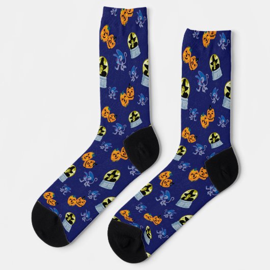 Der Assistent von OZ™ | Halloween-Hexenmuster Socken (Linkes Detail)