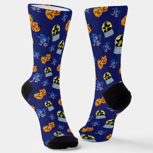 Der Assistent von OZ™ | Halloween-Hexenmuster Socken (Gewinkelt)