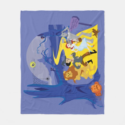 Der Assistent von OZ™ | Halloween Spuk Forest Fleecedecke (Vorderseite)