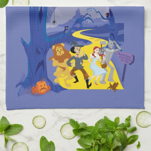 Der Assistent von OZ™ | Halloween Spuk Forest Geschirrtuch (Gefaltet)