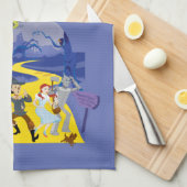 Der Assistent von OZ™ | Halloween Spuk Forest Geschirrtuch (Viertel Falte)