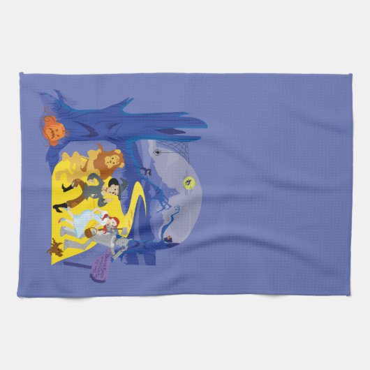 Der Assistent von OZ™ | Halloween Spuk Forest Geschirrtuch (Horizontal)