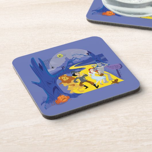 Der Assistent von OZ™ | Halloween Spuk Forest Getränkeuntersetzer (Linke Seite)