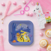 Der Assistent von OZ™ | Halloween Spuk Forest Pappteller (Party)