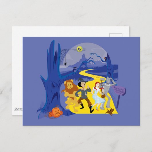 Der Assistent von OZ™ | Halloween Spuk Forest Postkarte (Vorne/Hinten)