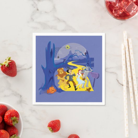 Der Assistent von OZ™ | Halloween Spuk Forest Serviette (Beispiel)