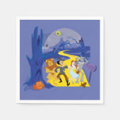 Der Assistent von OZ™ | Halloween Spuk Forest Serviette (Vorderseite)