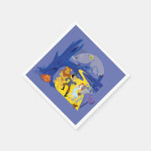 Der Assistent von OZ™ | Halloween Spuk Forest Serviette (Ecke)