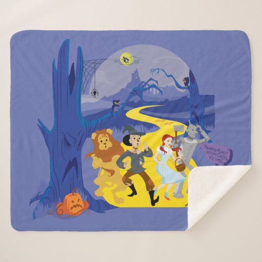Der Assistent von OZ™ | Halloween Spuk Forest Sherpadecke (Vorderseite (Horizontal))