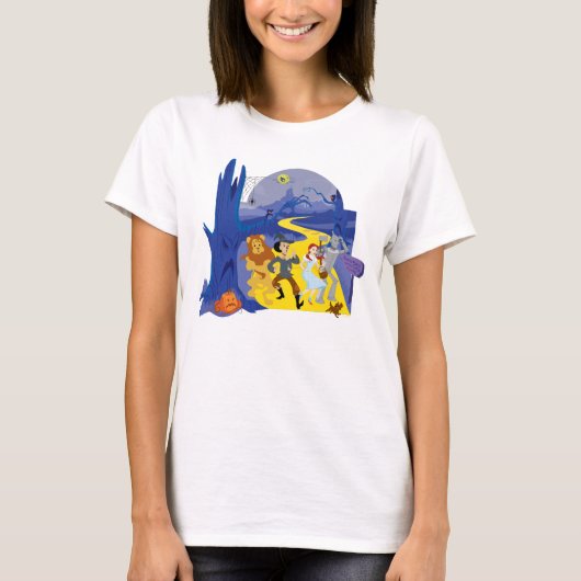 Der Assistent von OZ™ | Halloween Spuk Forest T-Shirt (Vorderseite)