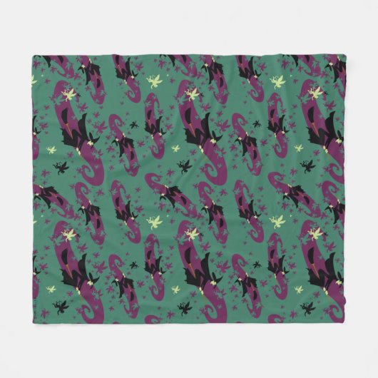 Der Assistent von OZ™ | Hexenmuster Fleecedecke (Vorderseite (Horizontal))