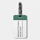 Der Assistent von OZ™ | Hexenmuster Gepäckanhänger (Rückseite vertikal)