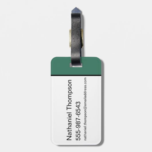 Der Assistent von OZ™ | Hexenmuster Gepäckanhänger (Rückseite vertikal)