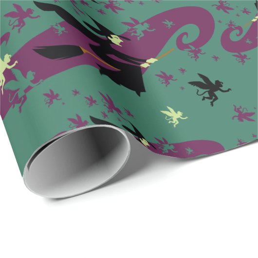 Der Assistent von OZ™ | Hexenmuster Geschenkpapier (Rolleneckpunkt)