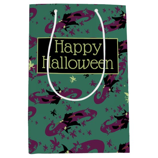 Der Assistent von OZ™ | Hexenmuster Mittlere Geschenktüte (Vorderseite)