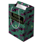 Der Assistent von OZ™ | Hexenmuster Mittlere Geschenktüte (Rückseite Schrägansicht)