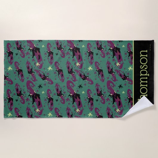 Der Assistent von OZ™ | Hexenmuster Strandtuch (Vorderseite)