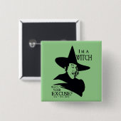 Der Assistent von OZ™ | Ich bin eine Hexe Button (Vorne & Hinten)