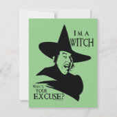 Der Assistent von OZ™ | Ich bin eine Hexe Mitteilungskarte (Vorderseite)