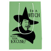 Der Assistent von OZ™ | Ich bin eine Hexe Mittlere Geschenktüte (Rückseite)